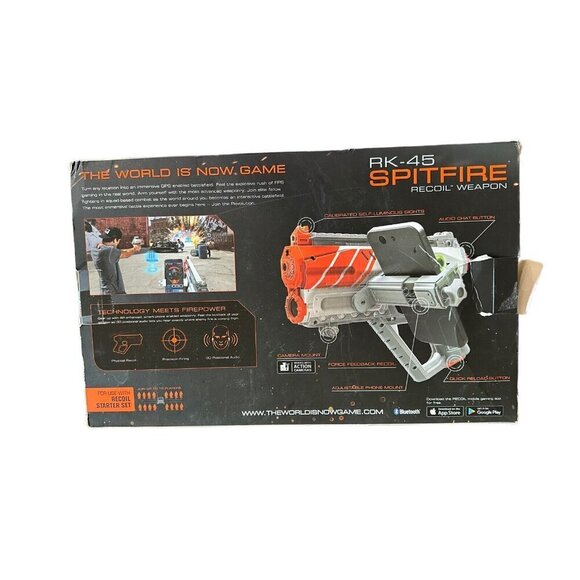 Recoil RK 45 Spit Fire Laser Tag Weapon Smartphone Use W/ Recoil Starter Kit NIB - Picture 2 of 11